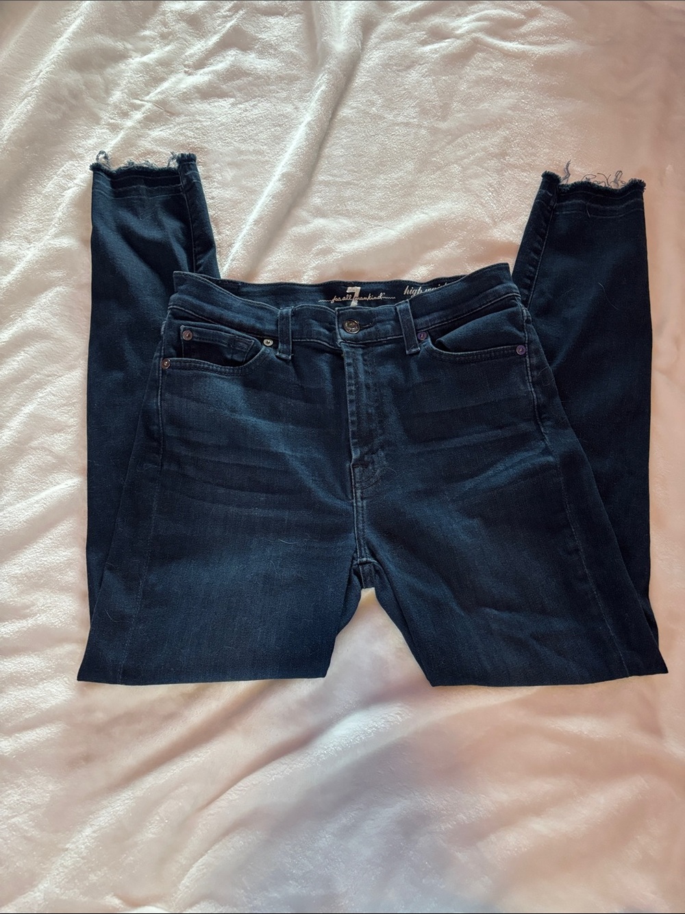 7 Seven for all mankind High-Rise Dark Blue ankle Gwenevere Jeans